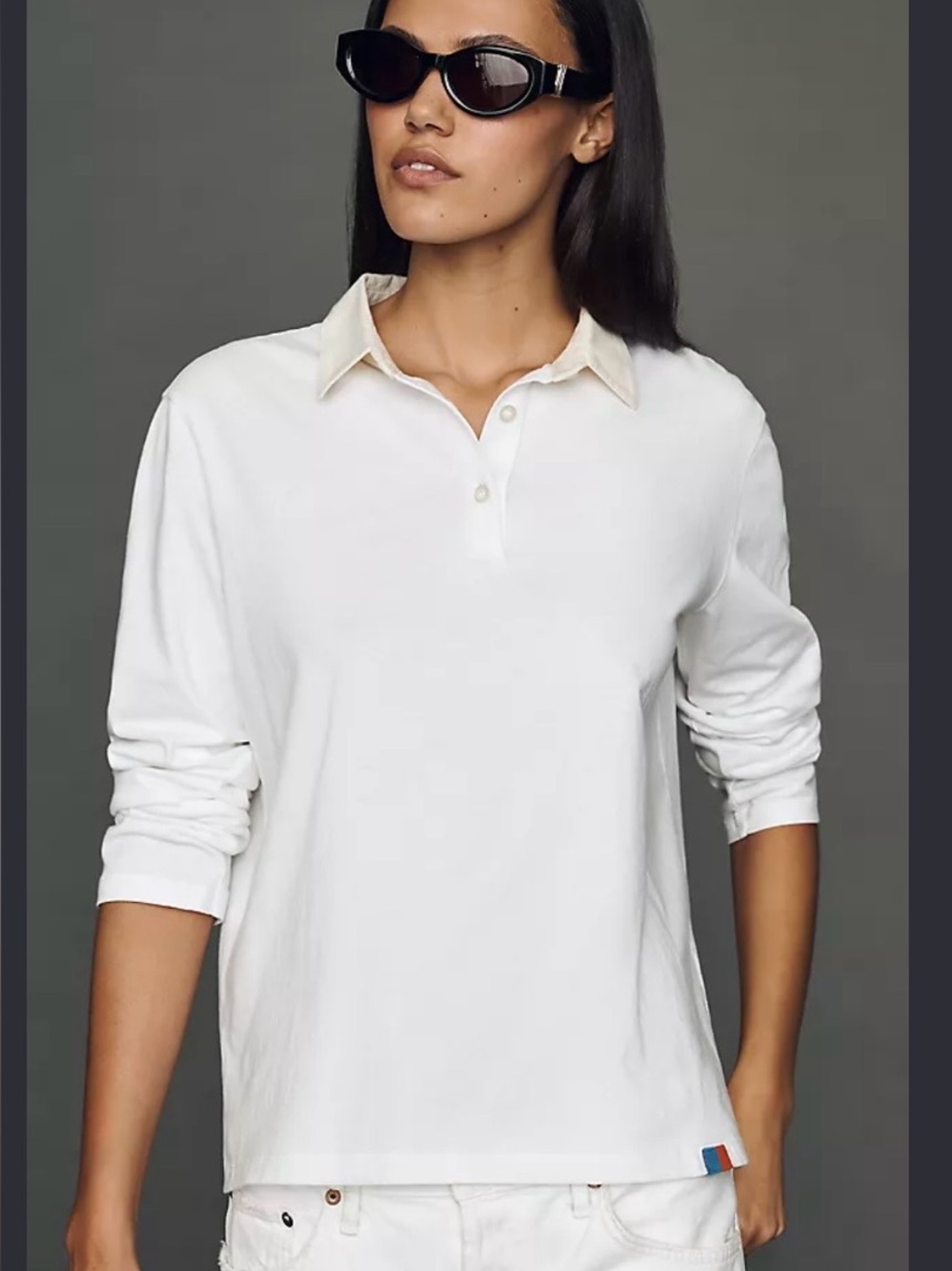 KULE Long-Sleeve Organic Cotton
Rugby Top Women’s Size Medium